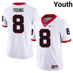 #8 Colbie Young White Damn Good Dawgs Youth Replica Jersey 272077-188