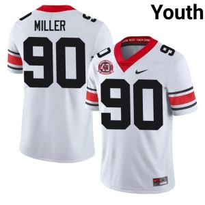 #90 White Youth Drew Miller UGA Bulldogs Game 1980 National Champions 40th Anniversary Jersey 336052-249