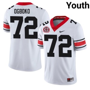 #72 Georgia White Youth Ekene Ogboko Game 1980 National Champions 40th Anniversary Jerseys 249064-897