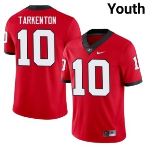#10 Fran Tarkenton Official University of Georgia Youth Red Jersey 520911-660