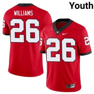 #26 Georgia Bulldogs Gentry Williams Red Youth Game Jersey 732711-677