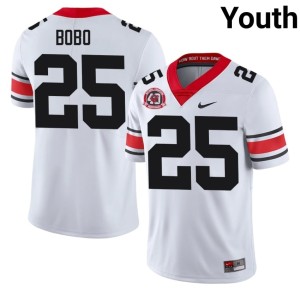 #25 White Jake Bobo Youth NCAA Damn Good Dawgs 1980 National Champions 40th Anniversary Jerseys 915835-126