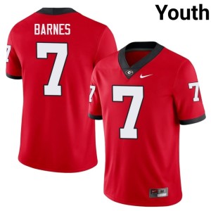 #7 Red Youth Dawgs Football Khalil Barnes Jerseys 762732-847