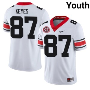 #87 UGA Lincoln Keyes Replica Youth 1980 National Champions 40th Anniversary White Jerseys 348936-348