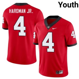 #4 Red NCAA Mecole Hardman Jr. Go Dawgs Youth Jerseys 645049-427