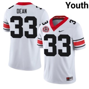 #33 White PJ Dean 1980 National Champions 40th Anniversary UGA Bulldogs Youth 2025 Jersey 763825-832