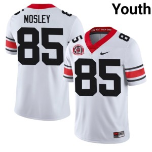 #85 1980 National Champions 40th Anniversary Ryan Mosley University Bulldog Nation Youth White Jerseys 283867-832