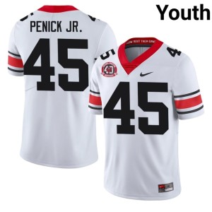 #45 2025 Terrence Penick Jr. 1980 National Champions 40th Anniversary White Go Dawgs Youth Jerseys 227803-663