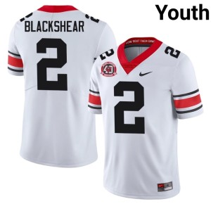 #2 Youth High School White Go Dawgs 1980 National Champions 40th Anniversary Thomas Blackshear Jerseys 228175-410