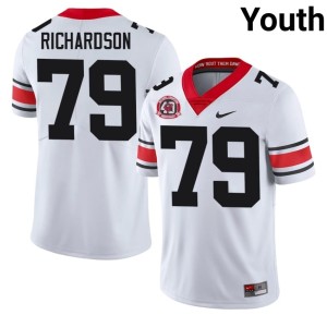 #79 White Alumni University of Georgia Bulldogs Youth TyQuez Richardson 1980 National Champions 40th Anniversary Jerseys 824765-135