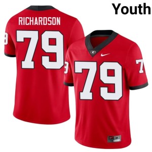 #79 Youth Bulldog Nation TyQuez Richardson Red University Jerseys 762966-467