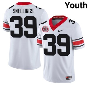 #39 1980 National Champions 40th Anniversary Will Snellings Youth Player White Damn Good Dawgs Jerseys 431065-845