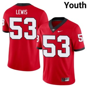 #53 Red Damn Good Dawgs Limited Zach Lewis Youth Jersey 656806-770