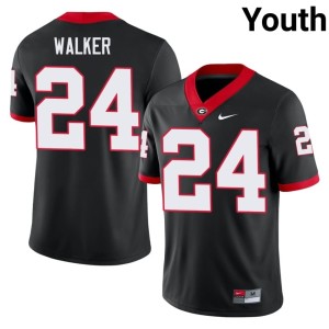 #24 Black Bo Walker Youth Damn Good Dawgs NCAA Jerseys 964142-543