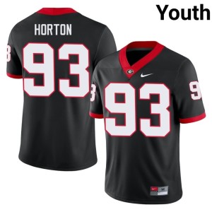 #93 Black UGA High School Youth Carter Horton Jerseys 890802-654
