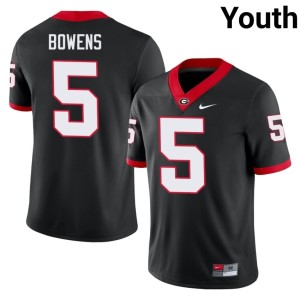 #5 University of Georgia Bulldogs Black Chauncey Bowens Youth University Jerseys 784884-875