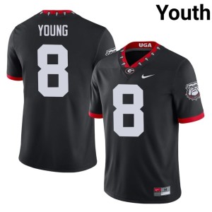 #8 Black Youth Player Mascot 100th Anniversary Go Dawgs Colbie Young Jersey 965250-711