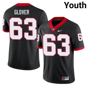 #63 Limited Black Bulldog Nation Dontrell Glover Youth Jersey 736888-611