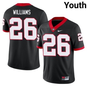 #26 Gentry Williams Georgia College Youth Black Jerseys 688033-189