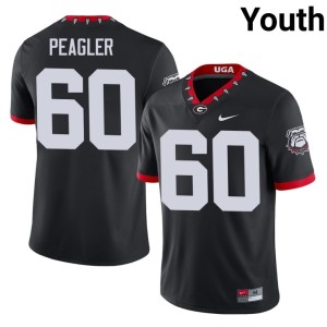 #60 University Youth Black Henry Peagler Mascot 100th Anniversary Georgia Jerseys 147818-776