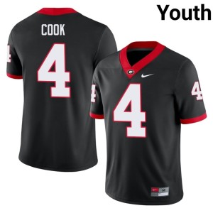 #4 James Cook Black High School Go Dawgs Youth Jersey 489591-792