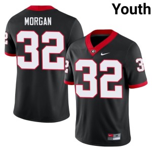 #32 Jaylan Morgan Bulldog Nation Youth Embroidery Black Jerseys 256526-518