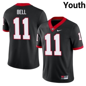#11 Jeremy Bell Black 2025 Youth UGA Jersey 789901-204