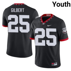 #25 Youth Damn Good Dawgs Official Jontae Gilbert Black Mascot 100th Anniversary Jersey 151994-767