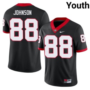 #88 University of Georgia Bulldogs Youth Limited Black Nasir Johnson Jersey 164767-599