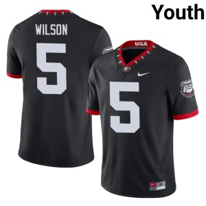#5 University of Georgia Raylen Wilson Youth University Mascot 100th Anniversary Black Jersey 116350-567