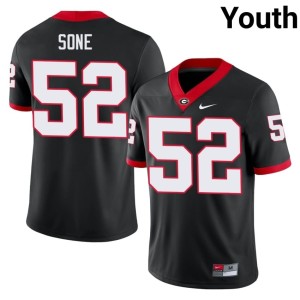 #52 Damn Good Dawgs Football Valdin Sone Youth Black Jersey 963038-616