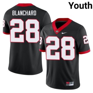 #28 Limited Walter Blanchard Youth Black Georgia Bulldogs Jerseys 281539-405
