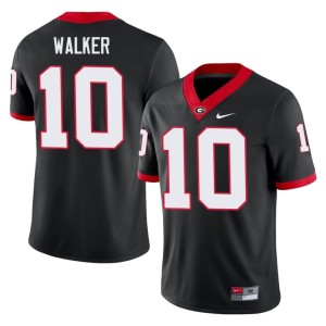 #10 Zayden Walker Black Mens Bulldog Nation Alumni Jersey 309895-363