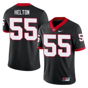#55 University Georgia Black Mens Zykie Helton Jersey 348654-886